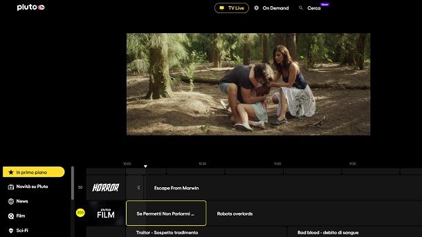 Pluto TV Come guardare film gratis senza registrazione