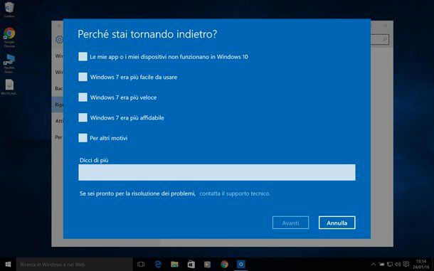 Come disinstallare Windows 10