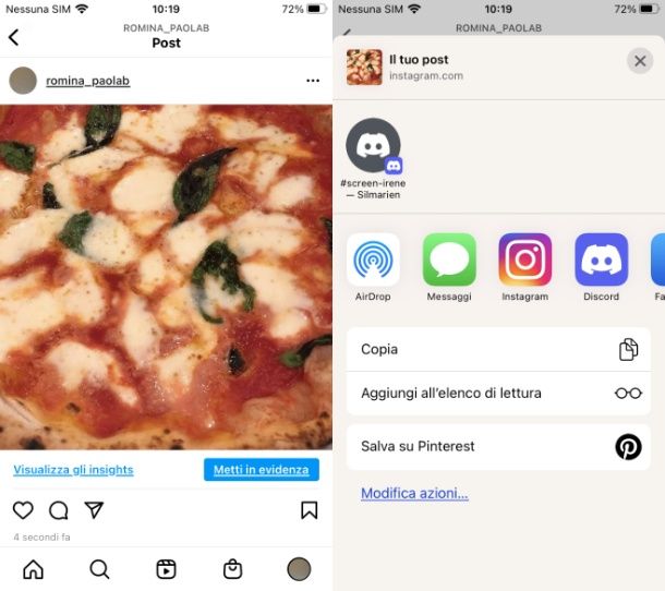 Come condividere foto Instagram su Pinterest