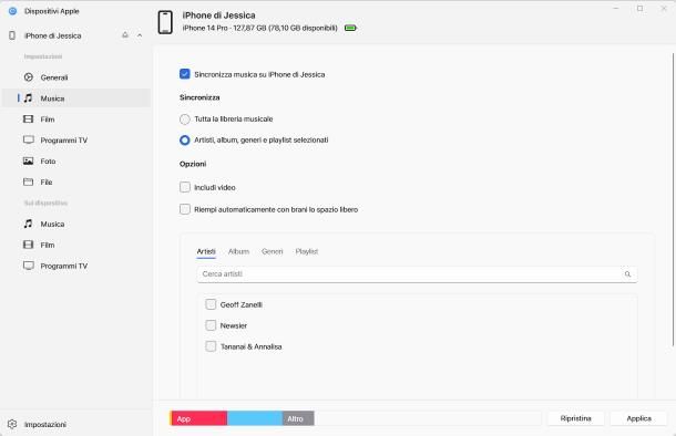 Come trasferire musica su iPhone senza iTunes con cavo