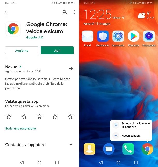 Come scaricare Google Chrome gratis italiano su Android