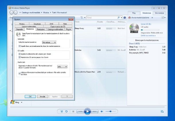 Come masterizzare con Windows 7