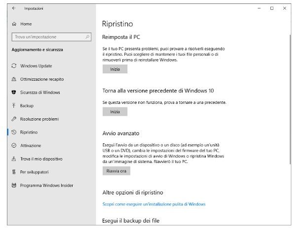 Come eliminare aggiornamento Windows 10