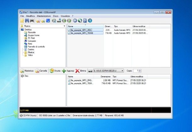 Come masterizzare con Windows 7