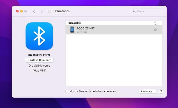 Come attivare Bluetooth su Mac