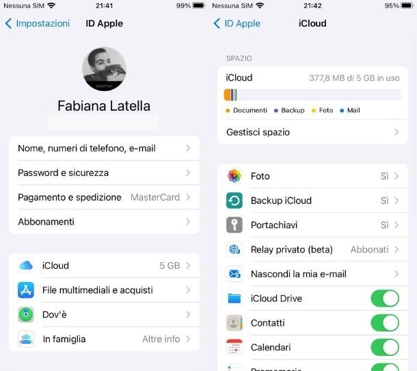 iCloud iPhone