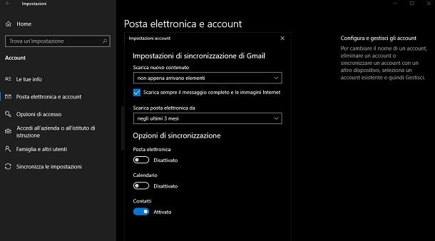 Sincronizzare rubrica Android su Windows 10