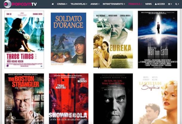 Siti per vedere film in streaming gratis