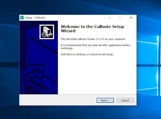 Screenshot di Callnote