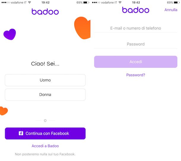 Come registrarsi a Badoo