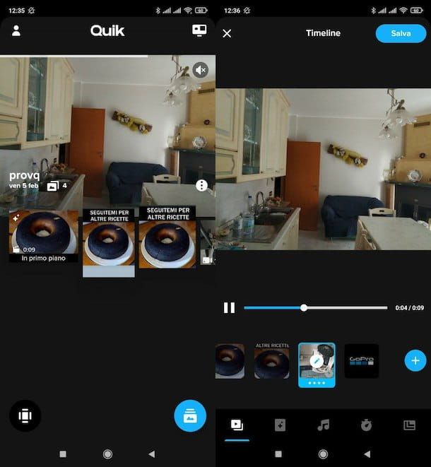 App per creare video Quik
