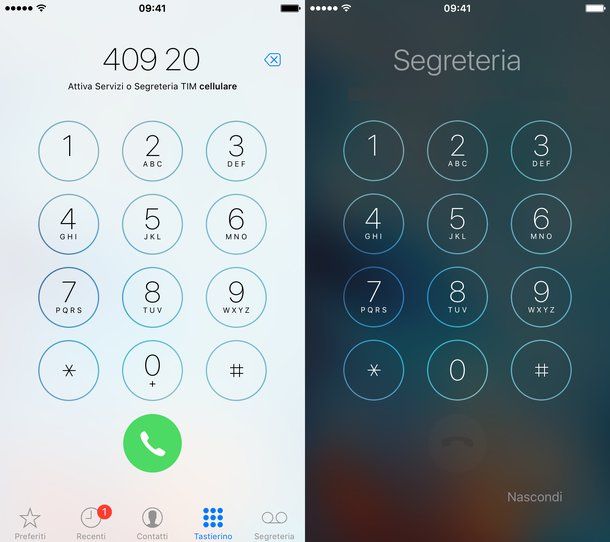 messaggi segreteria tim
