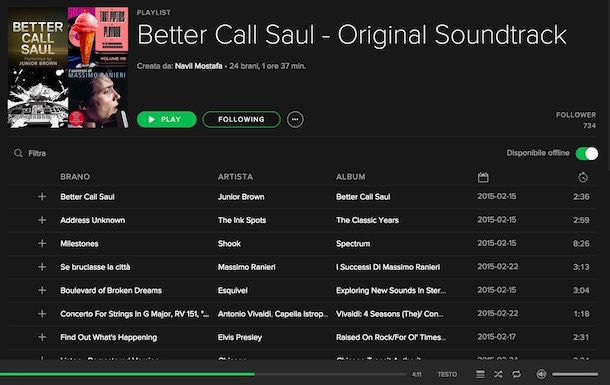 Come si usa Spotify