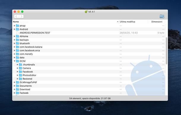 Come fare backup Android su PC