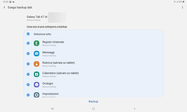 Come fare backup Samsung online