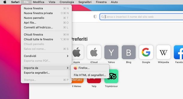 Sincronizzare preferiti Chrome con Safari