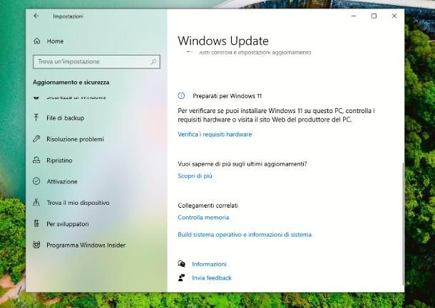 Come eliminare notifica Windows 10: aggiornamento a Windows 11
