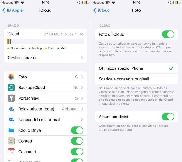 Usare iCloud Foto