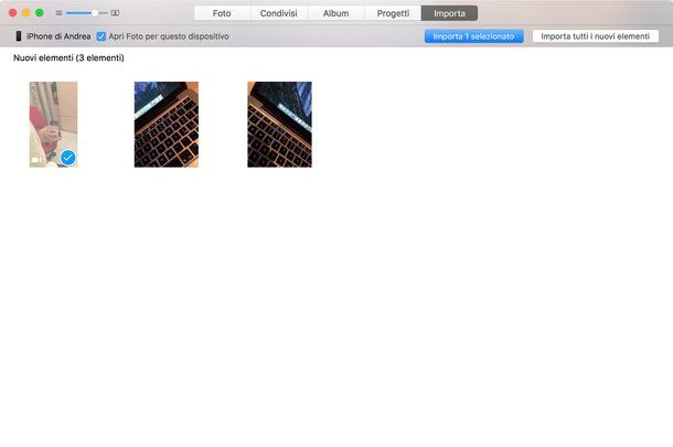 Come scaricare foto da iPhone a Mac