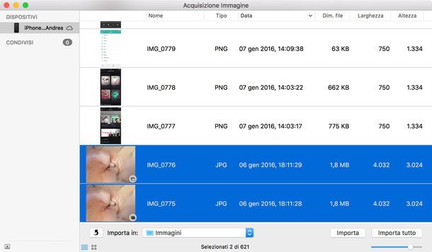 Come scaricare foto da iPhone a Mac