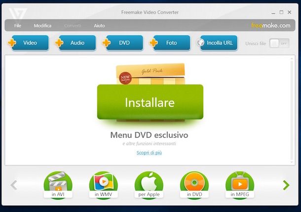 Screenshot di Freemake Video Converter