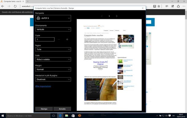 Programma per convertire in PDF