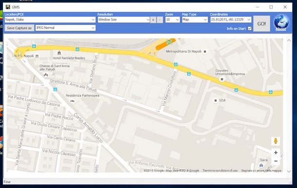 Screenshot di Google Map Saver
