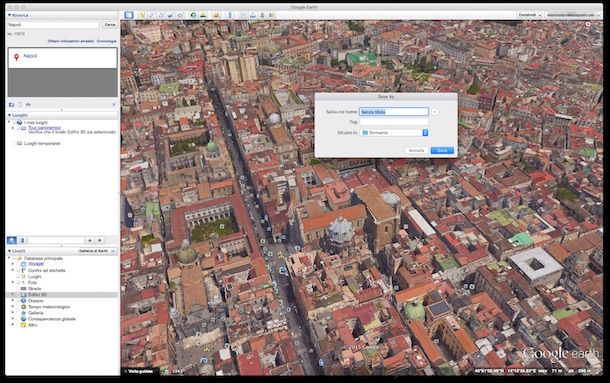Screenshot di Google Earth