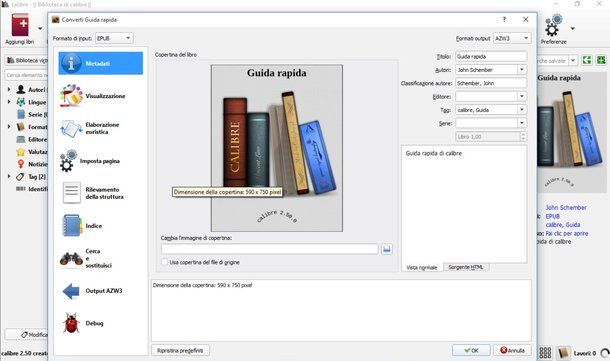 libri da calibre a kindle