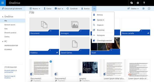 Come funziona OneDrive