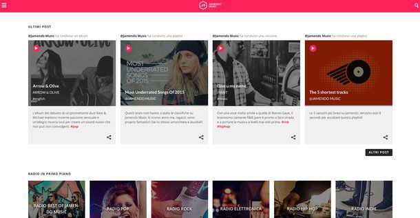 Siti per ascoltare musica