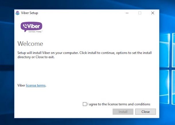 Screenshot di Viber su Windows
