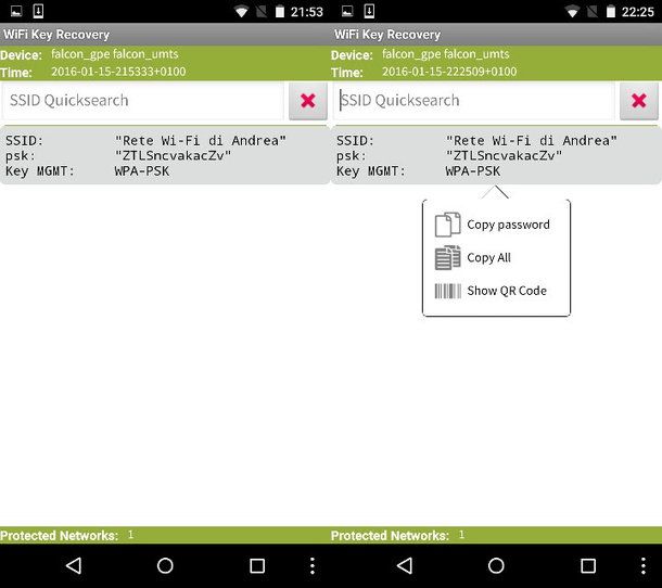 Come recuperare password WiFi Android