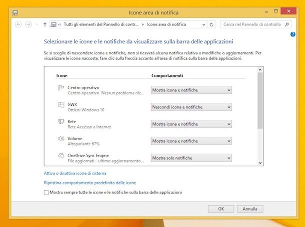 Come eliminare notifica Windows 10