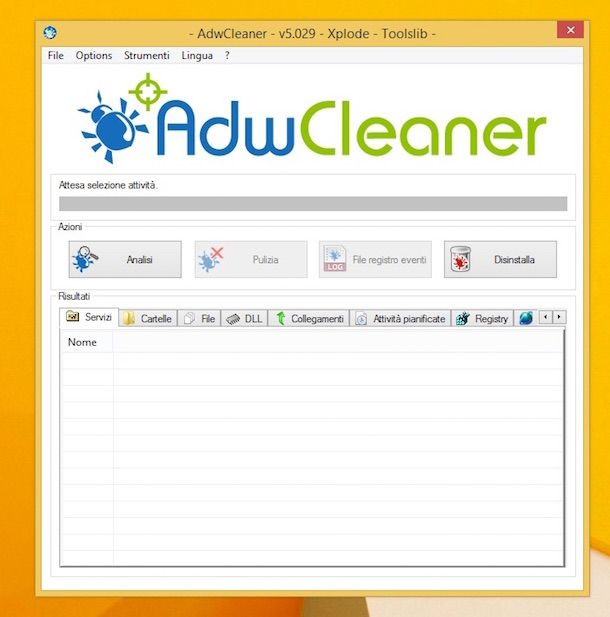 Screenshot di AdwCleaner