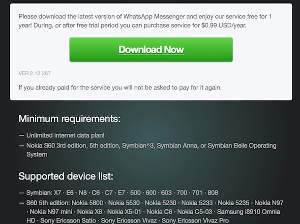 Come scaricare WhatsApp su Nokia