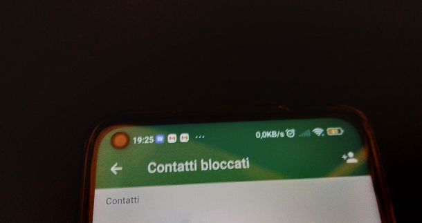 Contatti bloccati WhatsApp