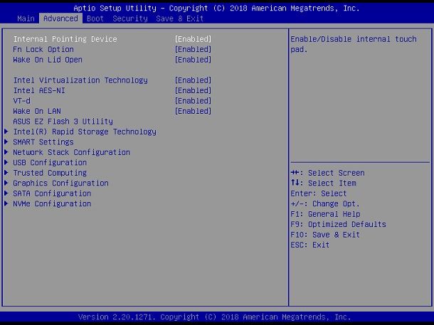 Come è fatto il BIOS ASUS