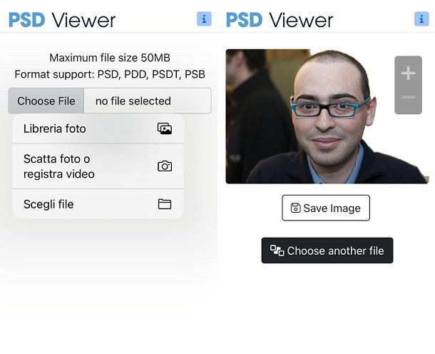 Come aprire file PSD su iPhone e iPad PSD Viewer Plus