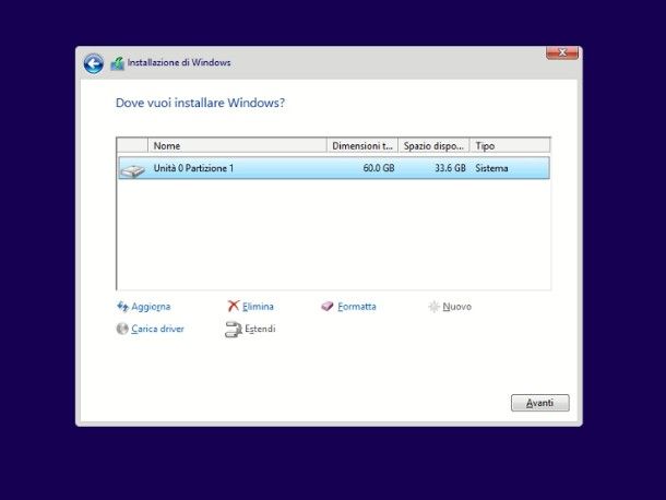 Come formattare Windows 8 senza CD