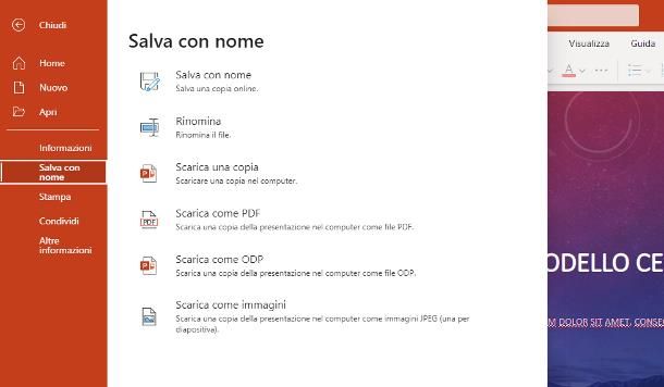 Come convertire PowerPoint in video