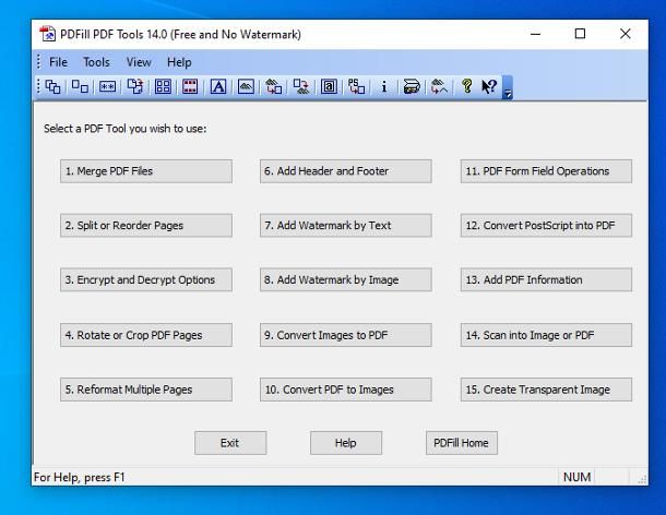 PDFill FREE PDF Tools