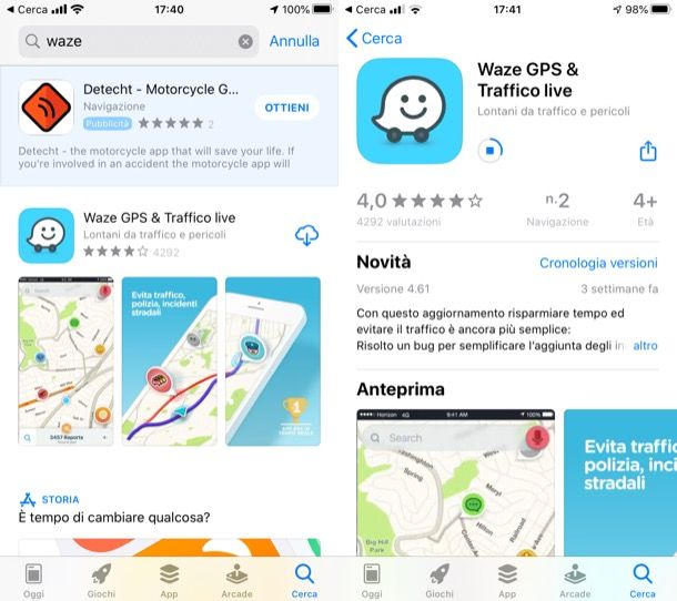 Installare Waze su iPhone