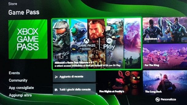 Xbox Game Pass e Live Gold