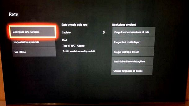 Come collegare Xbox One a Internet