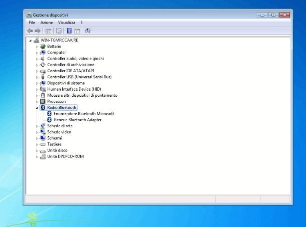 Come attivare Bluetooth Windows 7