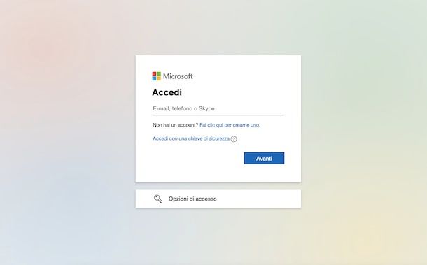 Recupero account Microsoft cancellato