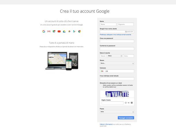 Come cambiare account Gmail