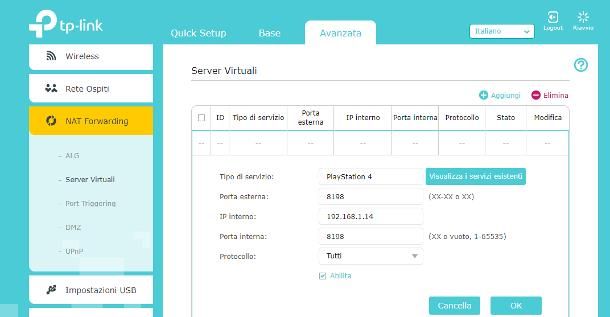 Come configurare router TP-Link