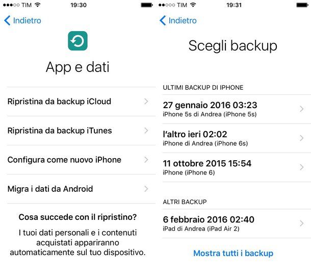 Come trasferire tutti i dati da un iphone all